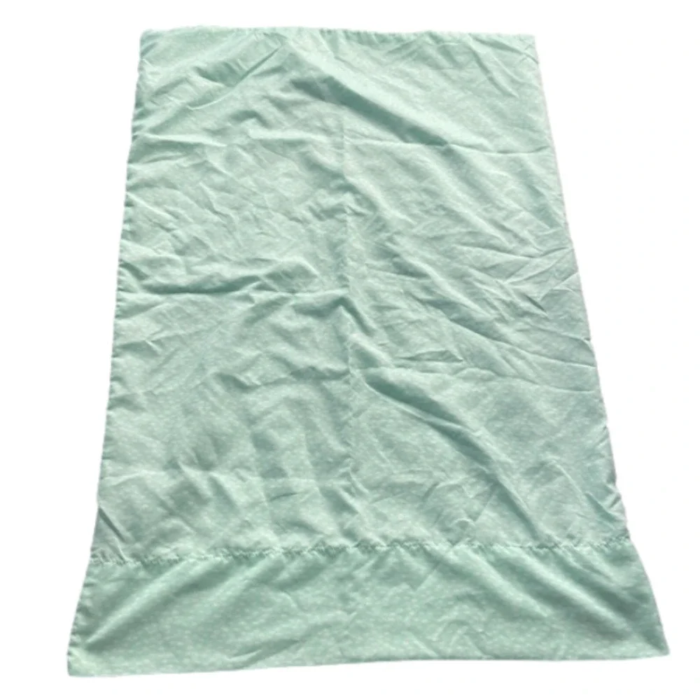 Mint Green Pillowcase with white detailing